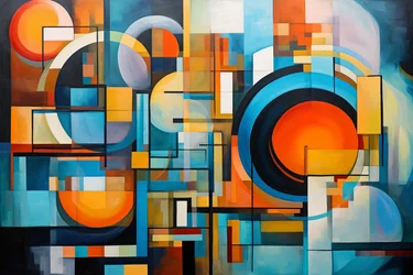 Ein spiralförmiges Design, abstrakte Komposition, Harmonie & Balance