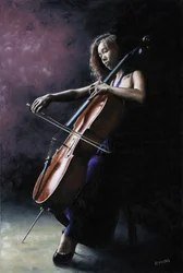 Emotionaler Cellist