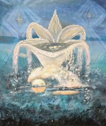 Nacht über den Bäumen