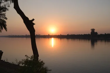 Golden Sunset Reflections on a Tranquil River