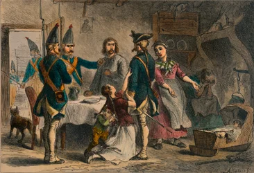 Einberufung deutscher Soldaten für den Dienst in Amerika, 19. Jahrhundert