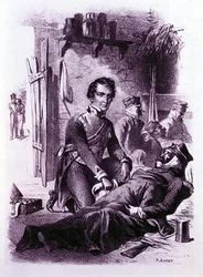 Paul Broussais pflegt die Kranken