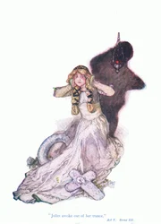 Julia erwachte aus einer Trance (Romeo und Julia), aus Tales from Shakespeare, veröffentlicht von Ward Lock & Co Ltd