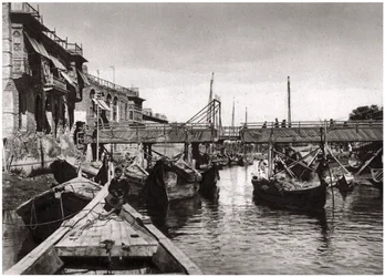 Die Whiteley-Brücke, Ashar Creek, Basra, Irak, 1925