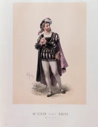 Monsieur Colin in der Rolle des Faust, Oper von Charles Gounod