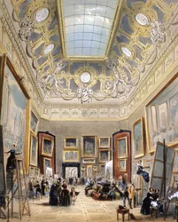 Studientag im Louvre, ca. 1850