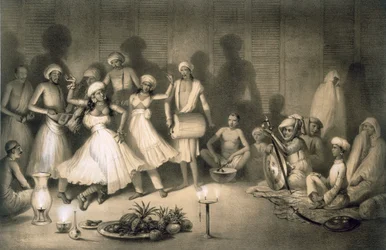 Tanz der Nautch-Mädchen, veröffentlicht 1858