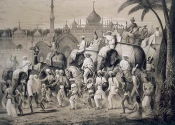 Lucknow, die Hauptstraße, aus 