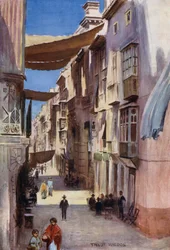 Eine Straße in Murcia