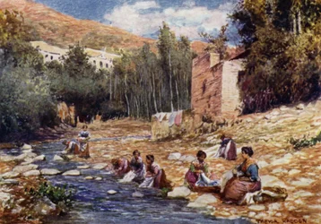 Granada, Villen an den Ufern des Flusses Darro