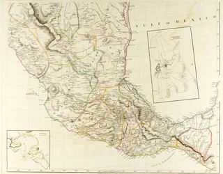 Neue Karte von Mexiko und angrenzenden Provinzen