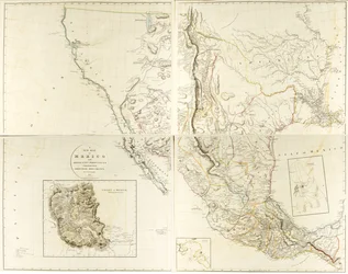 Eine neue Karte von Mexiko und angrenzenden Provinzen