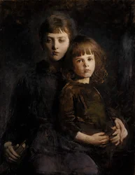 Bruder und Schwester Mary und Gerald Thayer, 1889