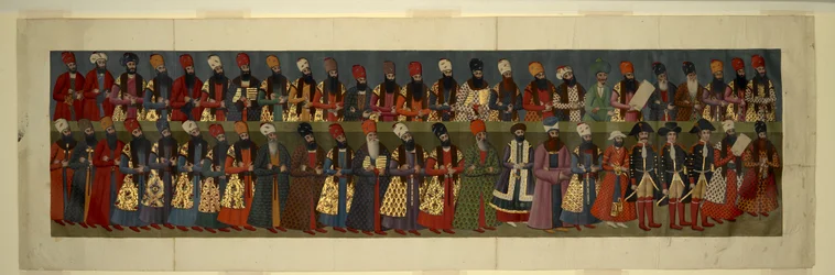 Detail aus der reduzierten Kopie des großen Wandgemäldes von 