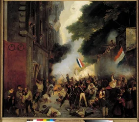 Episode der Revolution von 1830, Julitag: Angriff auf die Kaserne in der Babylonstraße am 29. Juli