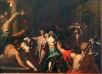 Judith zeigt das Haupt des Holofernes
