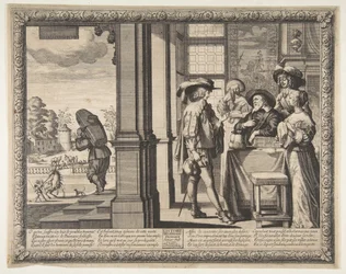 Der verlorene Sohn verlässt das Haus, ca. 1636