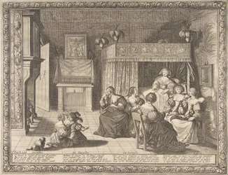 Besuch bei der neuen Mutter, 1633