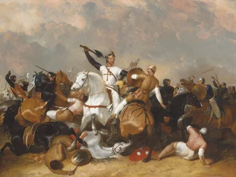 Richard I. in der Schlacht von Ascalon