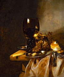 Stillleben mit Roemer und Früchten