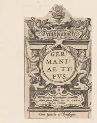 Kartusche mit vier Putti