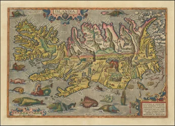 Karte von Island, 1591