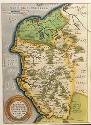 Karte des Gebiets von Calais, aus Theatrum Orbis Terrarum von Abraham Ortelius