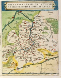 Karte von Württemberg