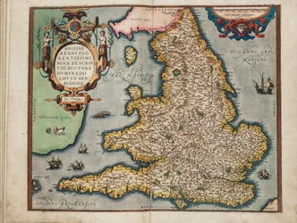 Neue Karte des blühendsten Königreichs England, von Humphrey Lloyd aus Denbigh