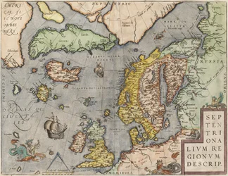 Die Ostsee aus: Theatrum Orbis Terrarum, um 1608-1610