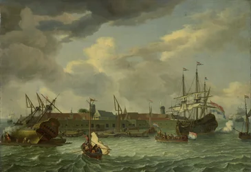 Die Insel Onrust bei Batavia