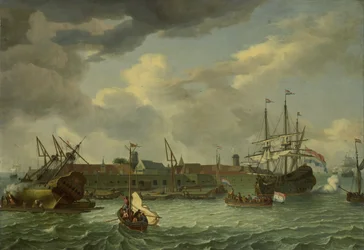 Die Insel Onrust bei Batavia