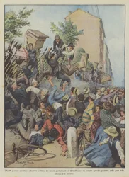 100.000 Menschen beobachten die Ankunft der Radfahrer des Giro d