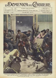 In Turin, zur Bestürzung der Kunden, die ruhig ihre Getränke genossen?