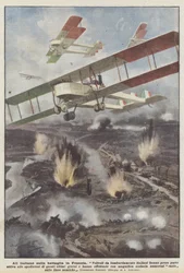 Italienische Flügel Über Der Schlacht In Frankreich