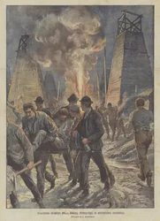 Verheerender Brand in der Ölmine von Montechino (Piacenza)