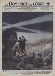 Die Scheinwerfer an der Frontlinie