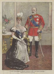 Prinz Albert Edward und Prinzessin Alexandra von Wales, die neuen Herrscher von England