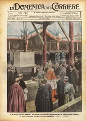 Der König in der Villa der Kinder des Antituberkulose-Präventionswerks in Olgiate Olona (Mailand)