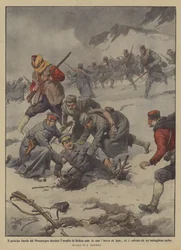 Prinz Danilo von Montenegro fällt während des Angriffs auf Brdica in eine Wolfsgrube
