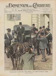 Der Prozess gegen den ehemaligen Minister Nasi in Rom, der Angeklagte begibt sich zum Senatspalast für das Urteil