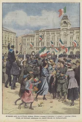 Der Jubel in den Straßen des italienischen Triest