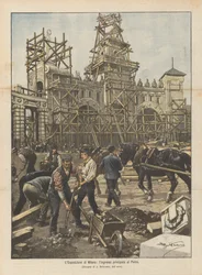 Die Ausstellung in Mailand, der Haupteingang zum Park