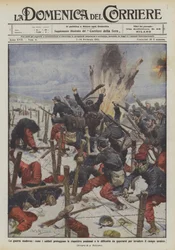 Der moderne Krieg, wie die Soldaten ihre Positionen schützen und die zu überwindenden Schwierigkeiten