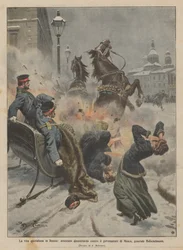 Der Alltag in Russland, ein Bombenanschlag auf den Gouverneur von Moskau, General Holschelmann