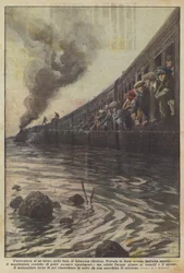 Das Abenteuer eines Zuges in der Bucht von Sthansen (Wales)