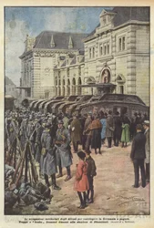 Die territorialen Besetzungen der Alliierten, um Deutschland zur Zahlung zu zwingen