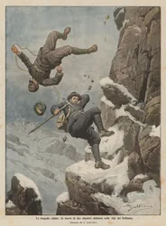 Die alpinen Tragödien, der Tod zweier Mailänder Bergsteiger in den Alpen des Dauphiné
