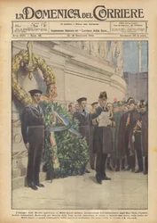 Die Ehrung der amerikanischen Marine für den unbekannten italienischen Soldaten