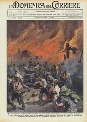 Durch die Explosion von Benzintanks mit einer Kapazität von 150 Millionen Litern, die argentinische Stadt